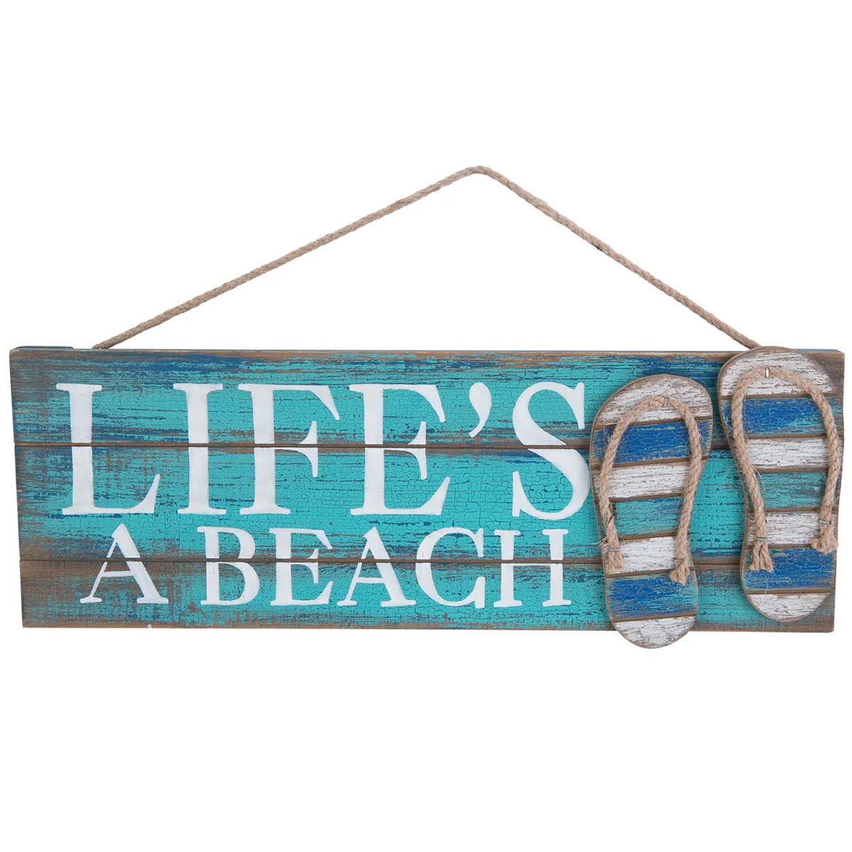 Life Beach with Flip Flops Sign