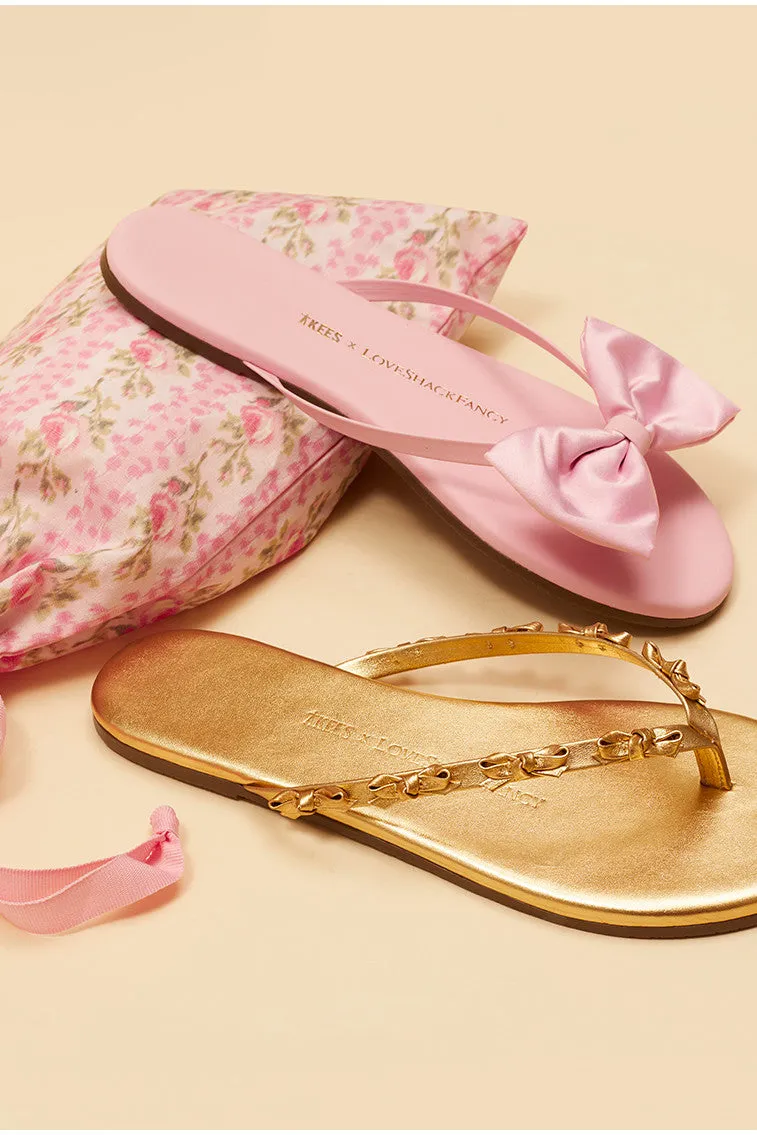 LoveShackFancy x Tkees Mini Bow Sandals