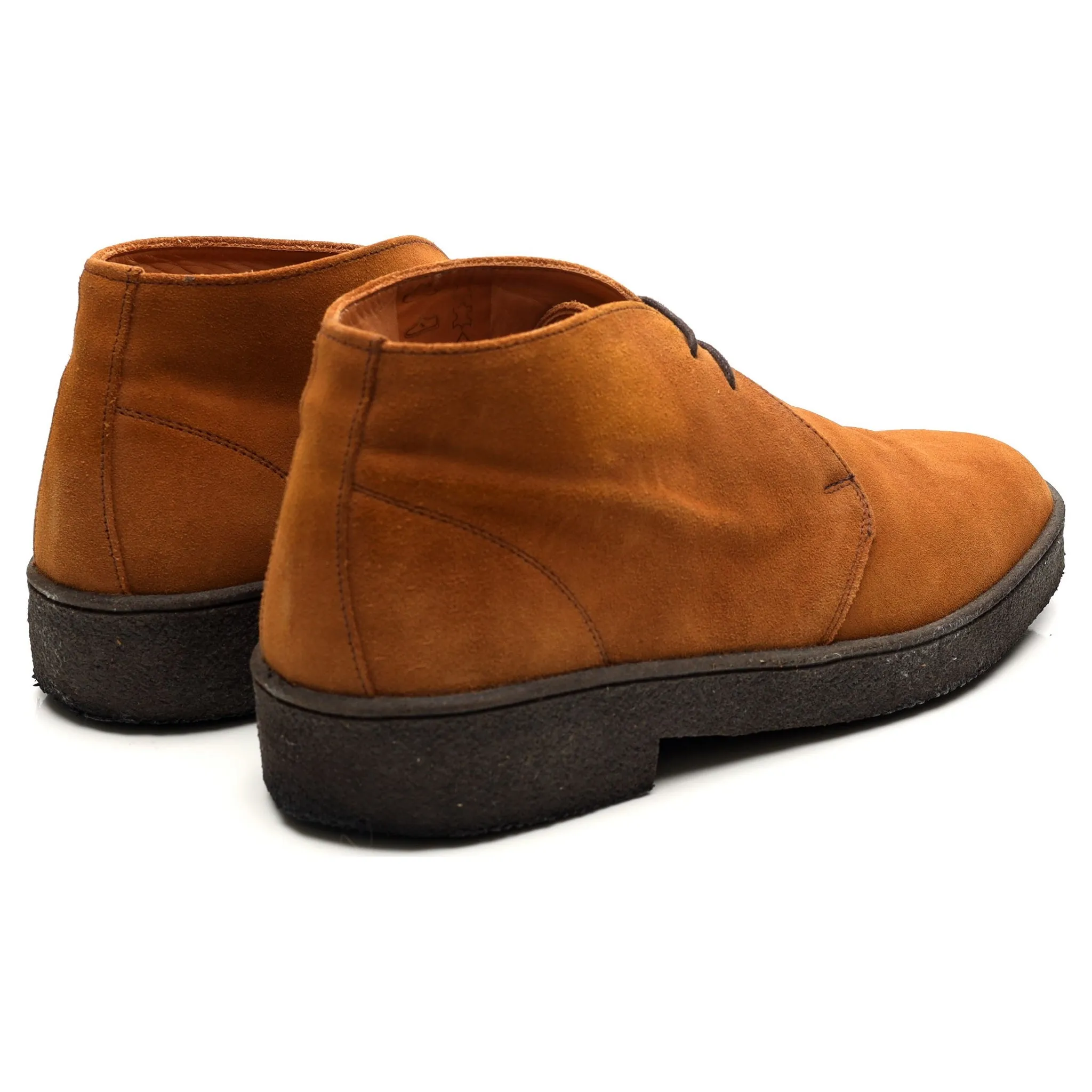 'Luther' Tan Brown Suede Chukka Boots UK 10 F