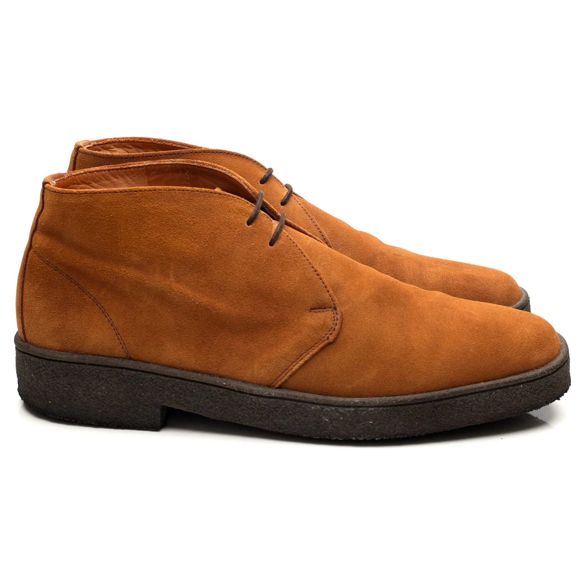 'Luther' Tan Brown Suede Chukka Boots UK 10 F