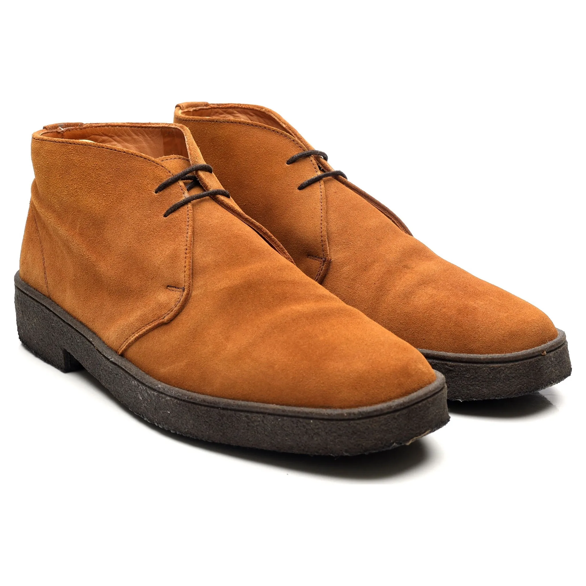 'Luther' Tan Brown Suede Chukka Boots UK 10 F