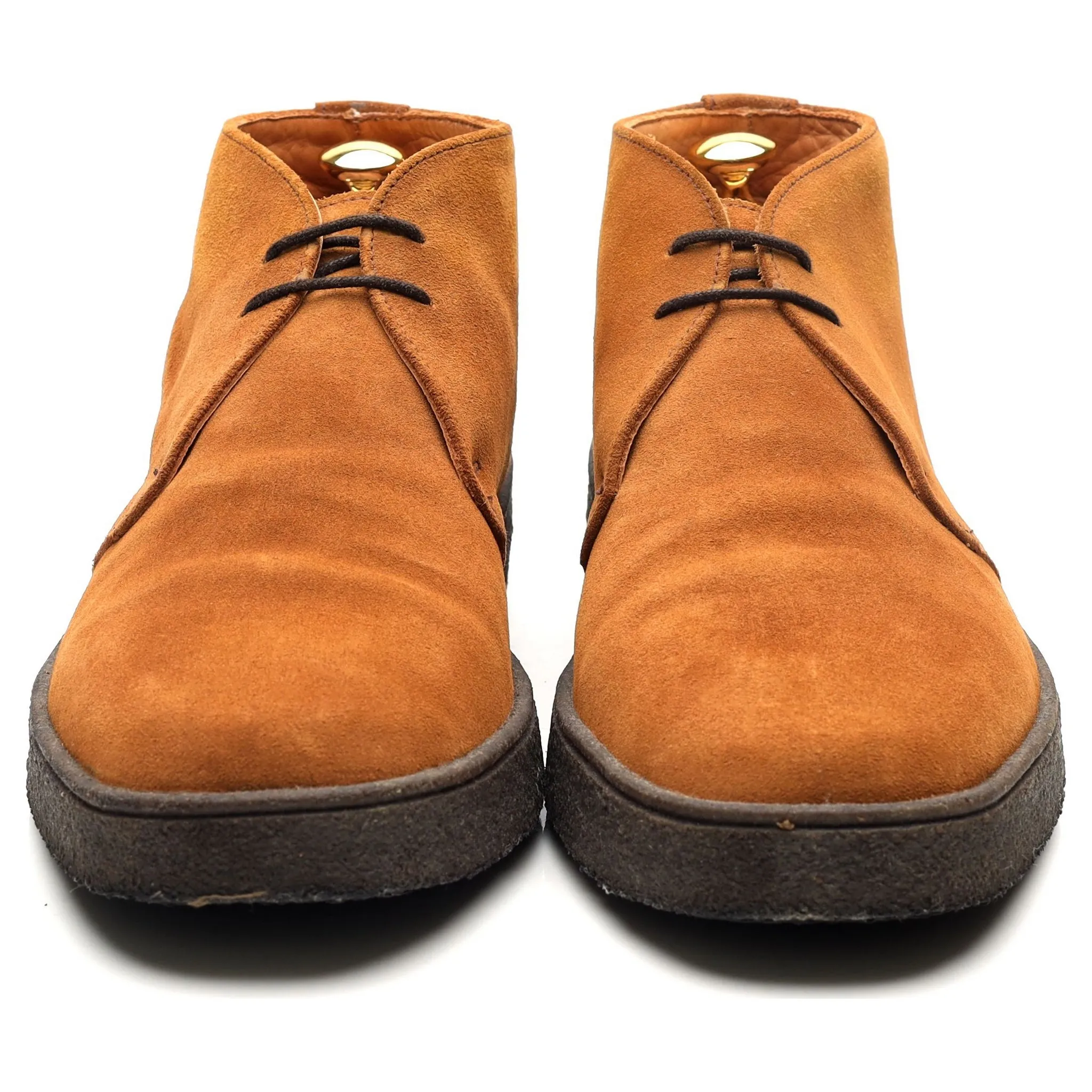 'Luther' Tan Brown Suede Chukka Boots UK 10 F