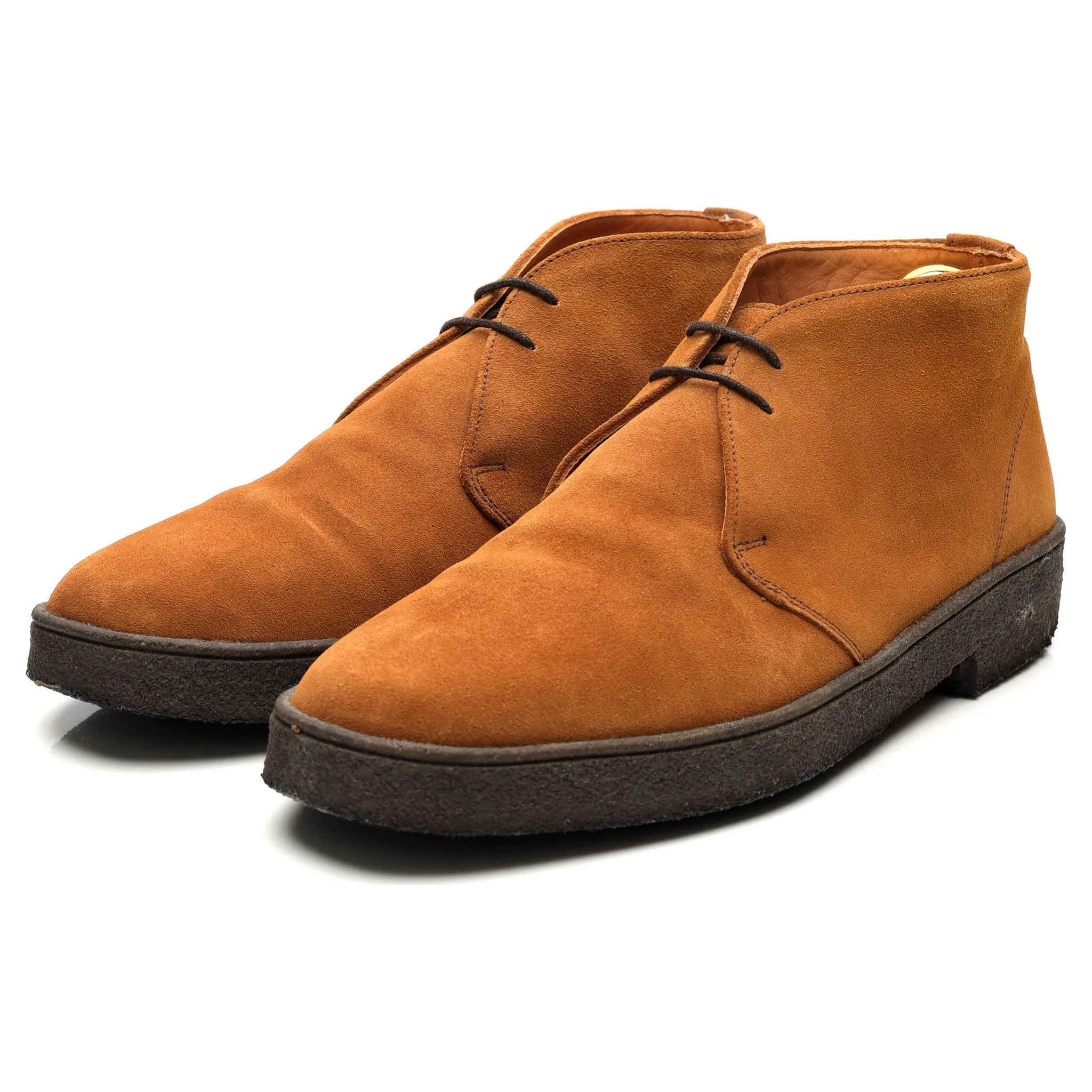 'Luther' Tan Brown Suede Chukka Boots UK 10 F