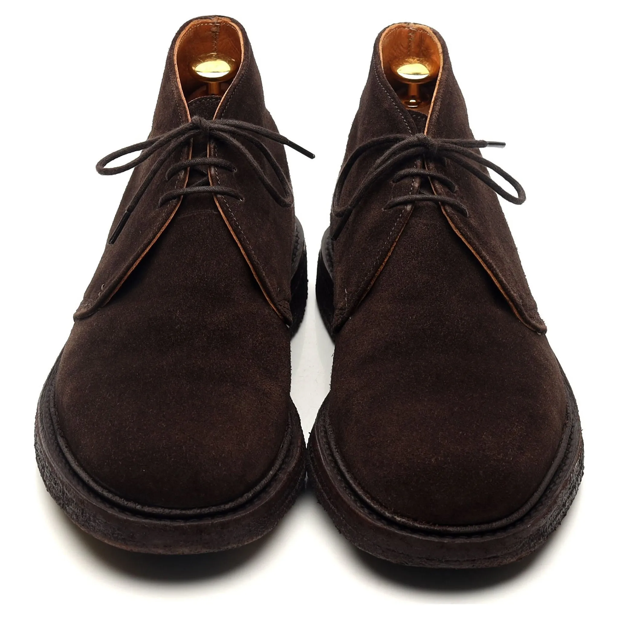 'Mike' Dark Brown Suede Chukka Boots UK 6