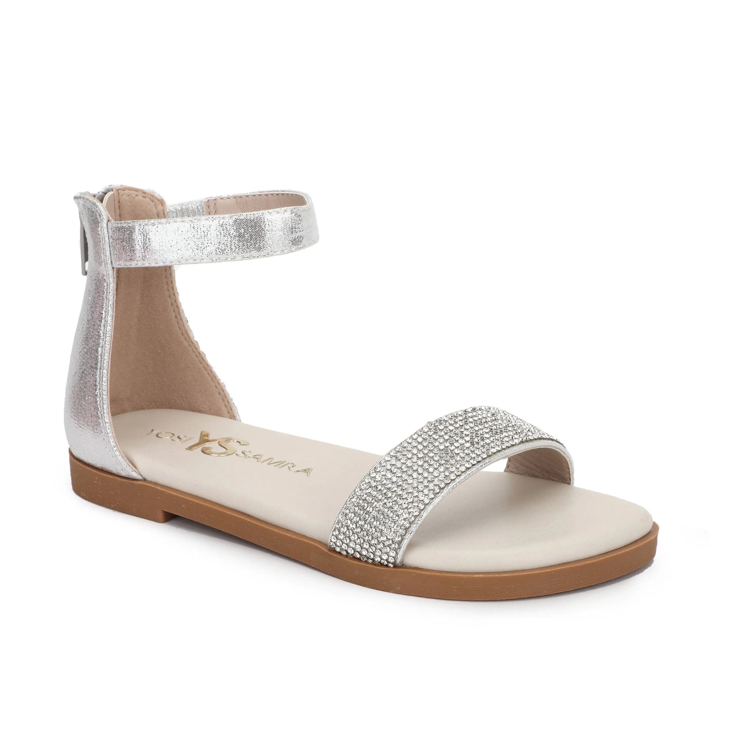 Miss Cambelle Glam Sandal in Silver - Kids