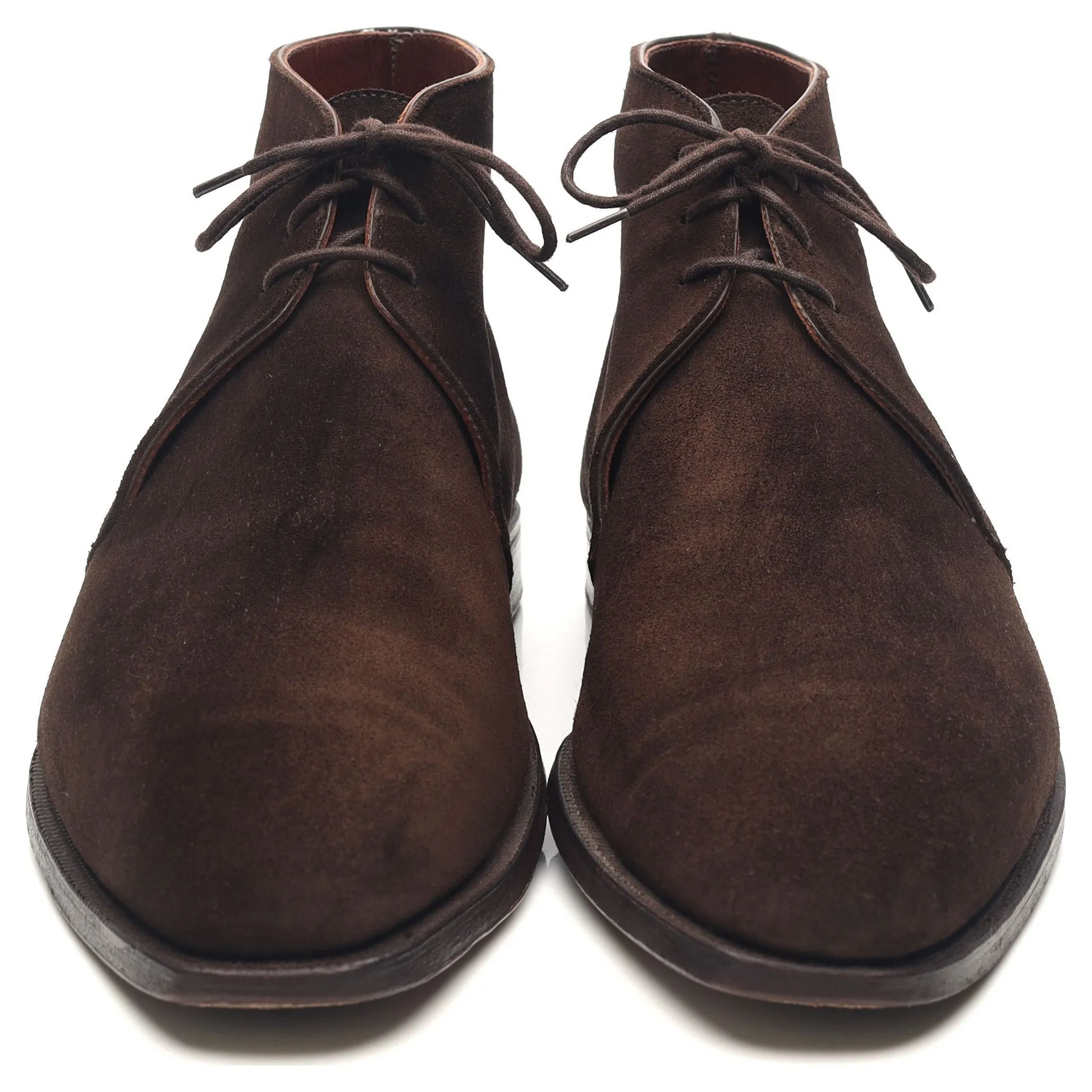 'Nathan' Dark Brown Suede Chukka Boots UK 9 E