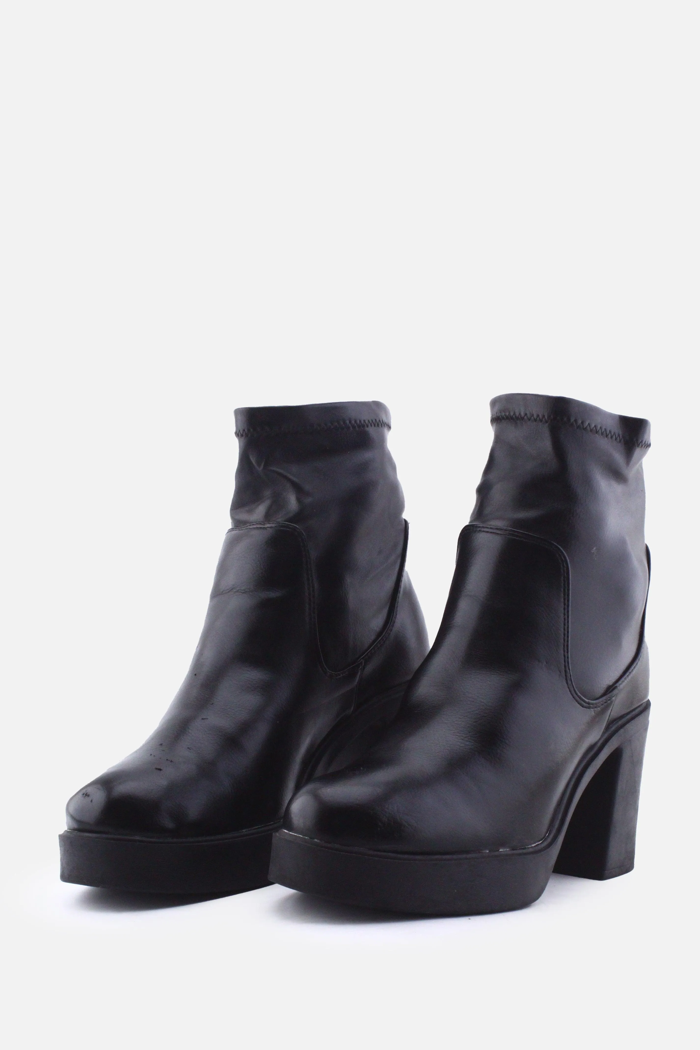 New Yorker Stretchable Platform Boots | 100% Authentic Leather