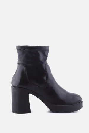 New Yorker Stretchable Platform Boots | 100% Authentic Leather