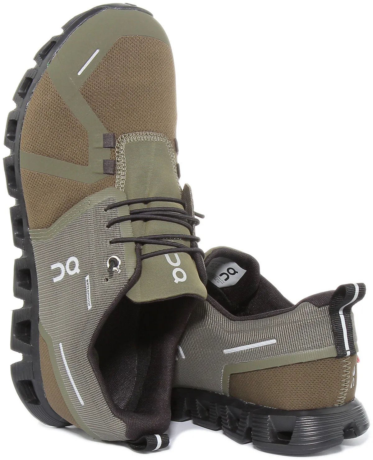 On Running Cloud 5 Waterproof In Olive For Men