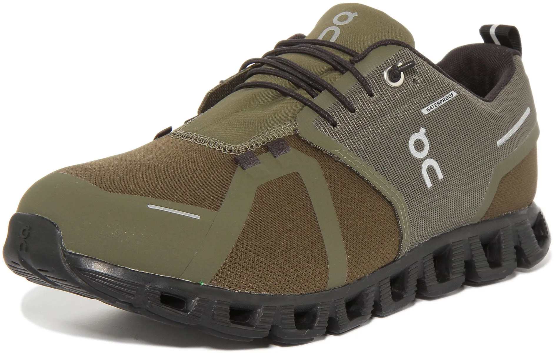 On Running Cloud 5 Waterproof In Olive For Men