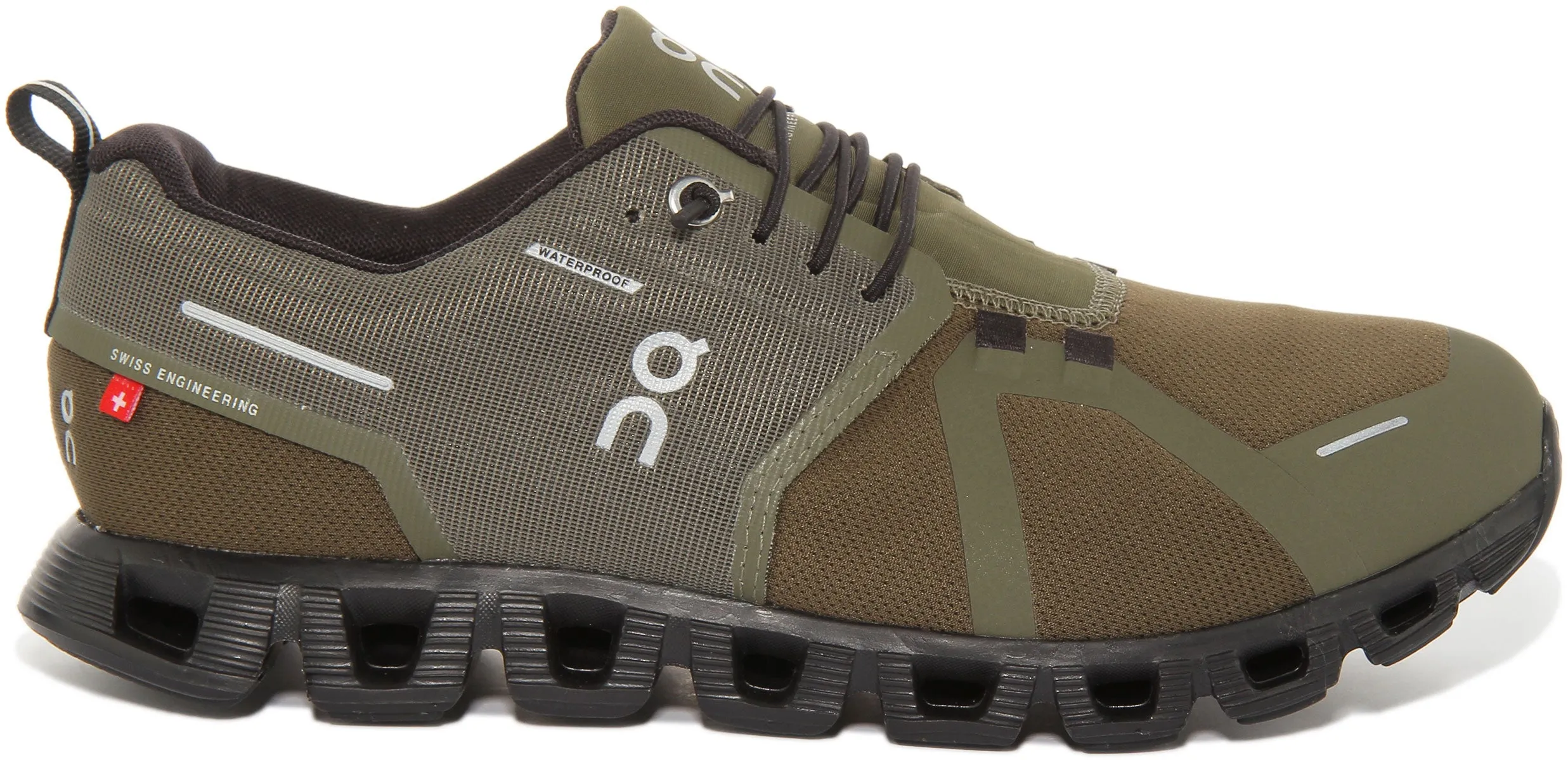 On Running Cloud 5 Waterproof In Olive For Men