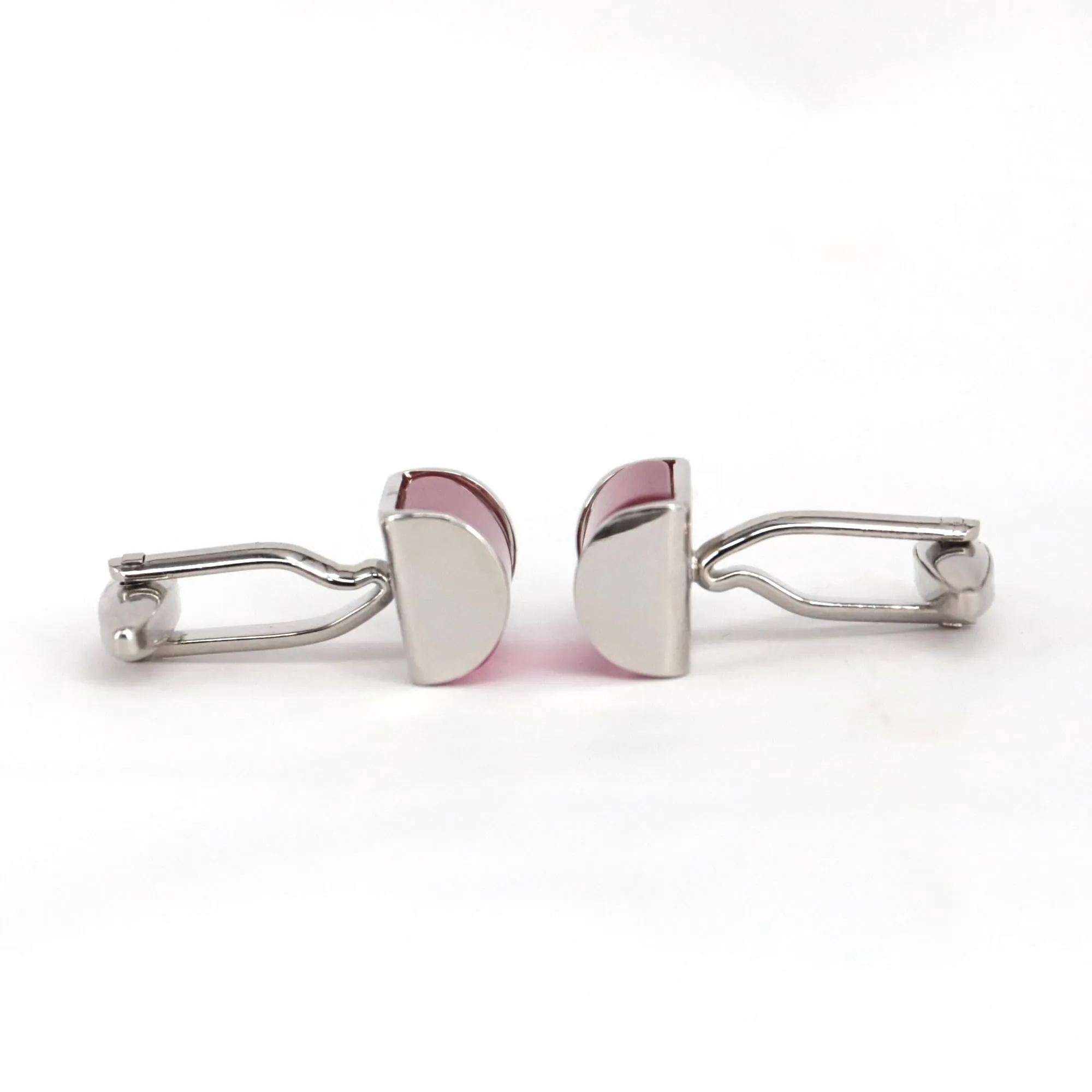 Pink fiber optic D Cufflinks (Online Exclusive)