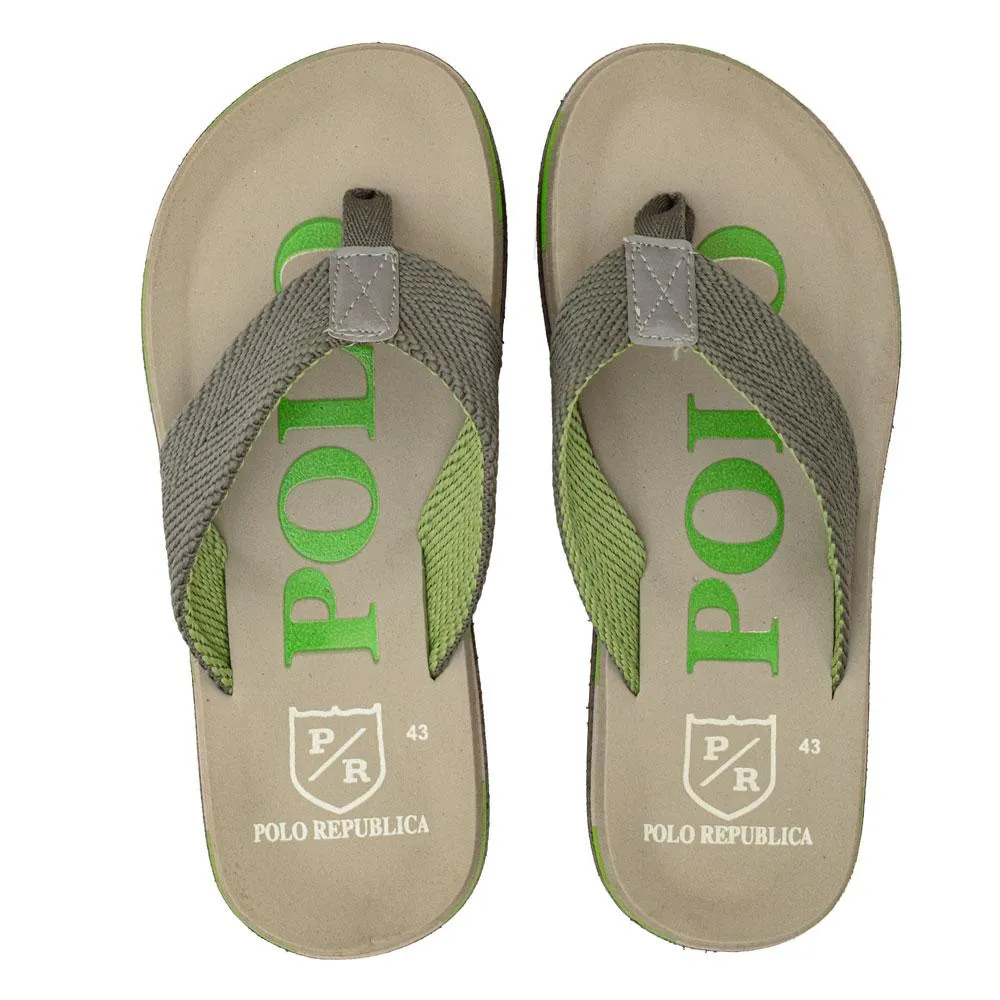 Polo Republica Men's Strider Ultra-Light Soft Flip Flops Slippers