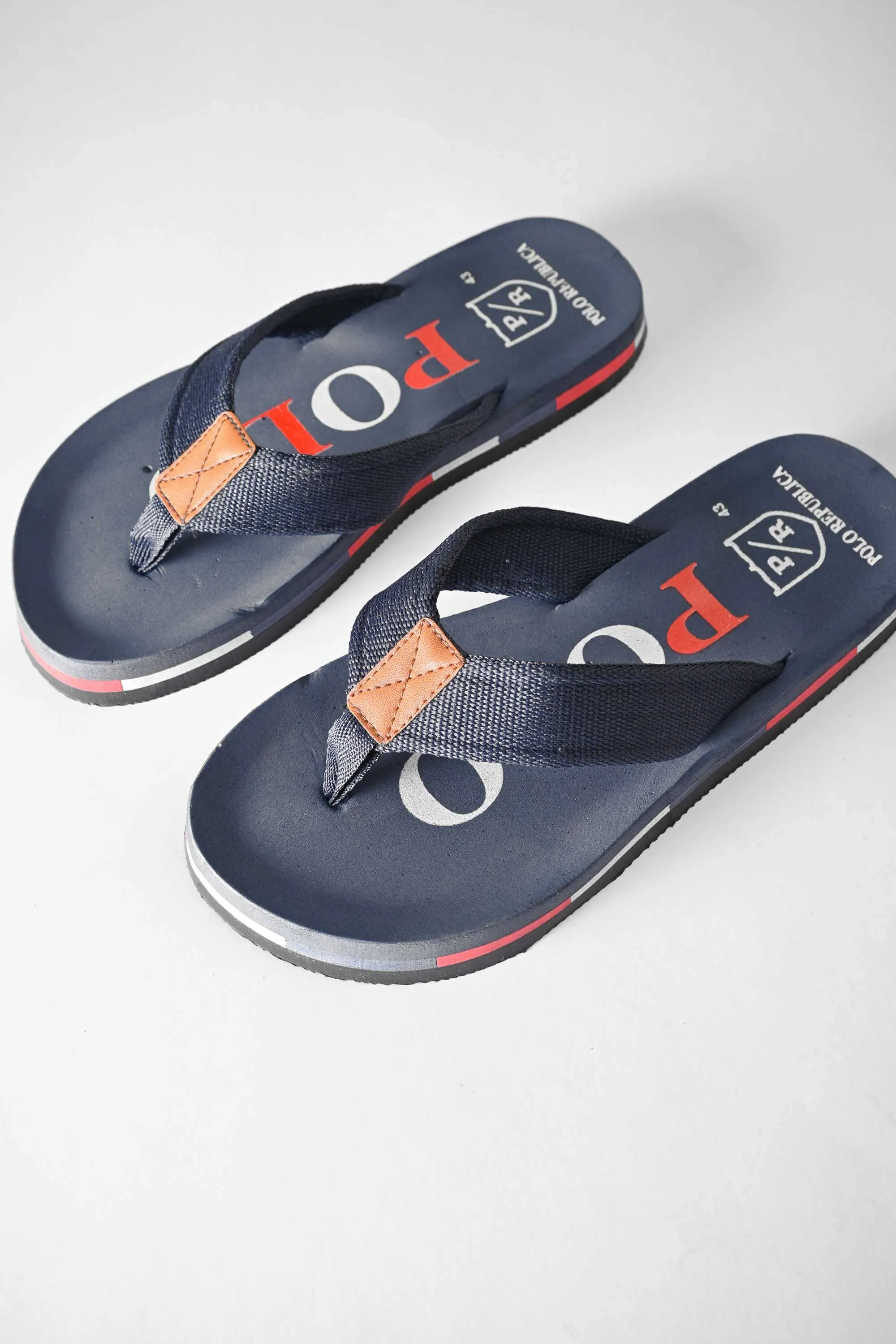 Polo Republica Men's Strider Ultra-Light Soft Flip Flops Slippers