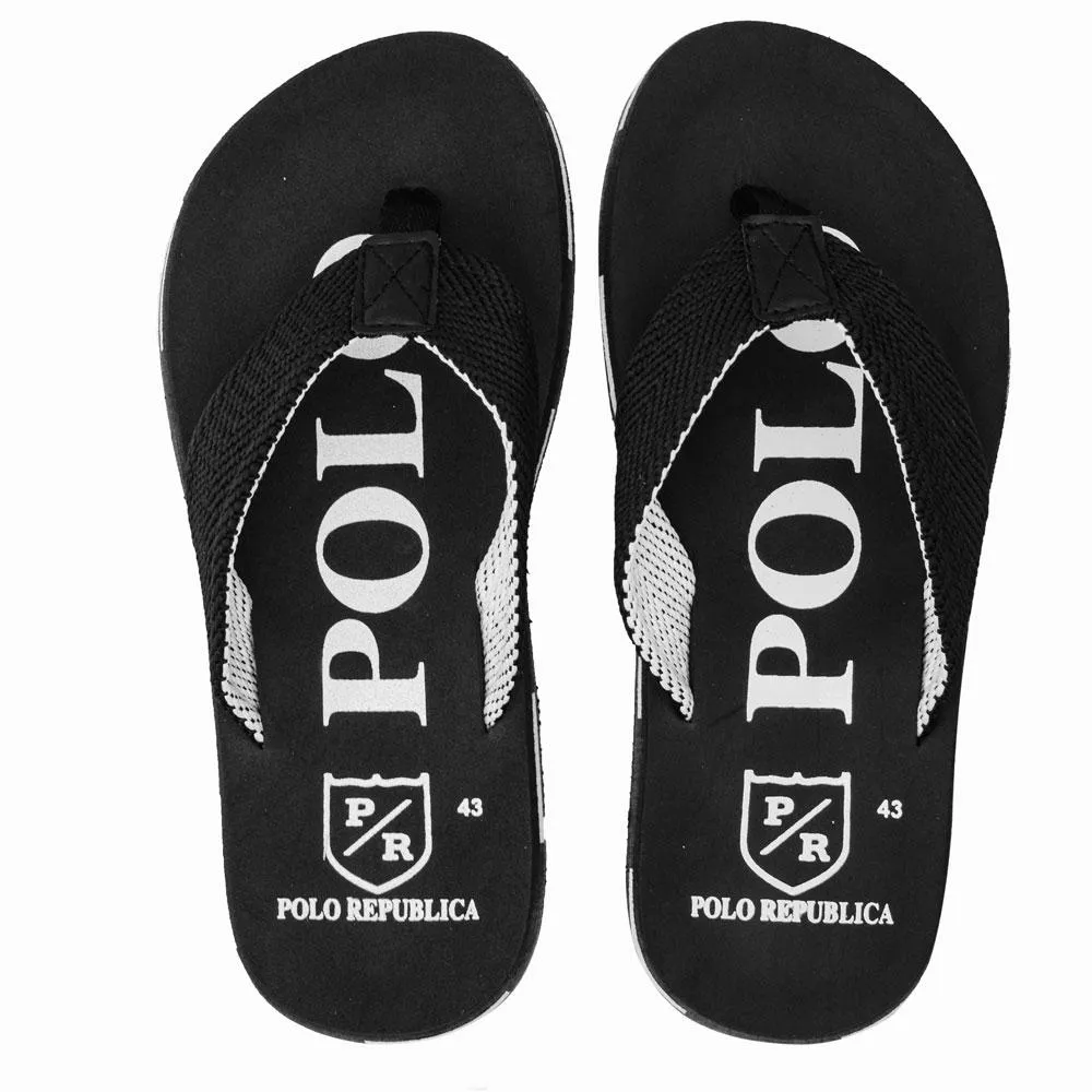 Polo Republica Men's Strider Ultra-Light Soft Flip Flops Slippers