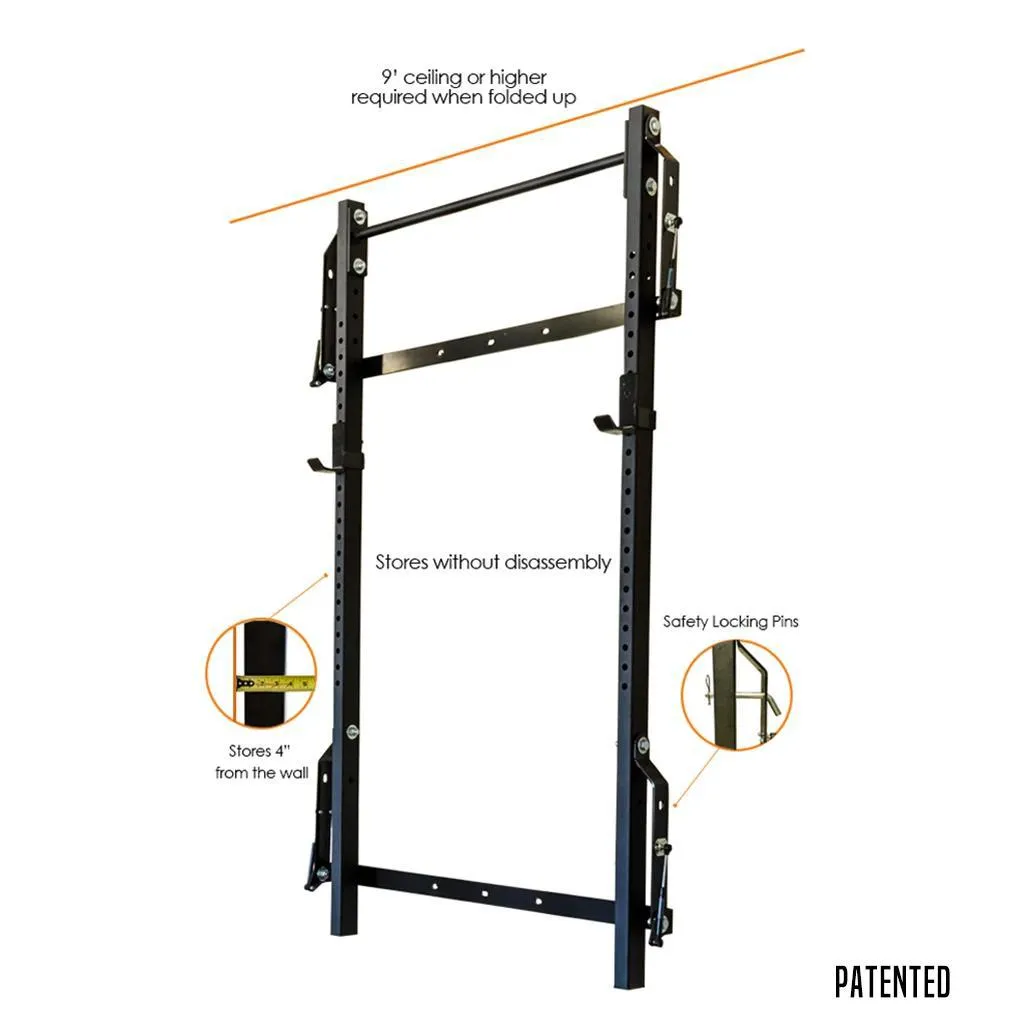 PRx Profile® ONE Folding Squat Rack w/ Pull up Bar