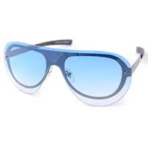 RALLY Blue Fashion-Forward Aviator Sunglasses