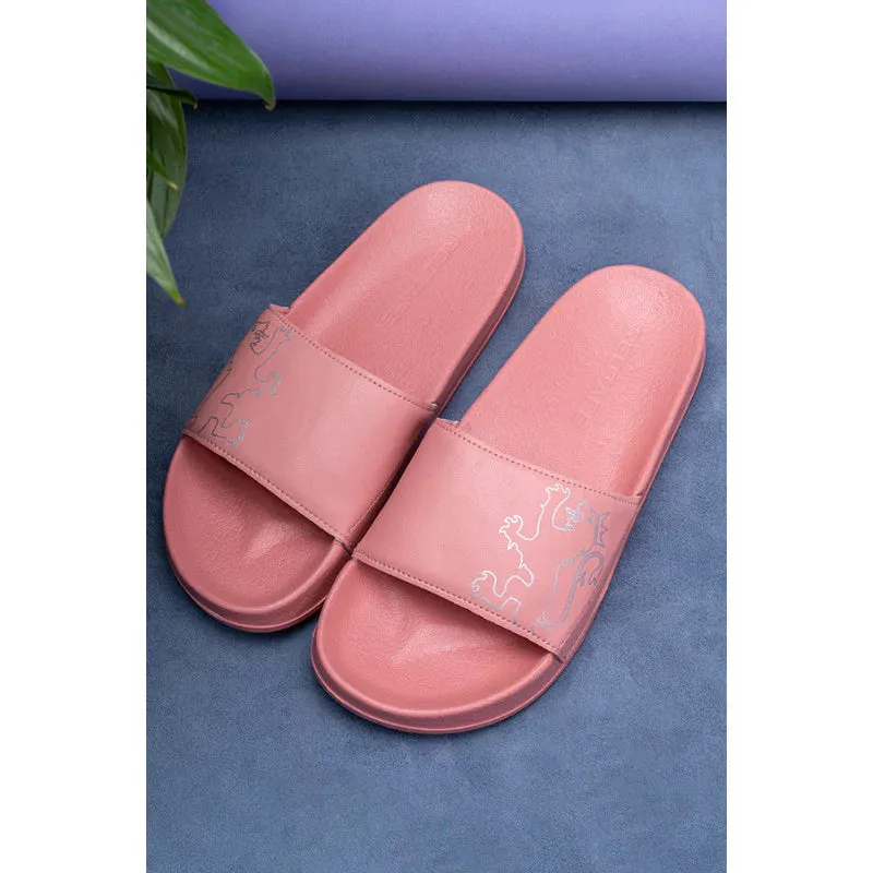 RedTape Women Coral Pink Sunnies Sliders