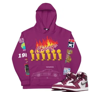 Retro 1 Bordeaux Matching Sweatshirt