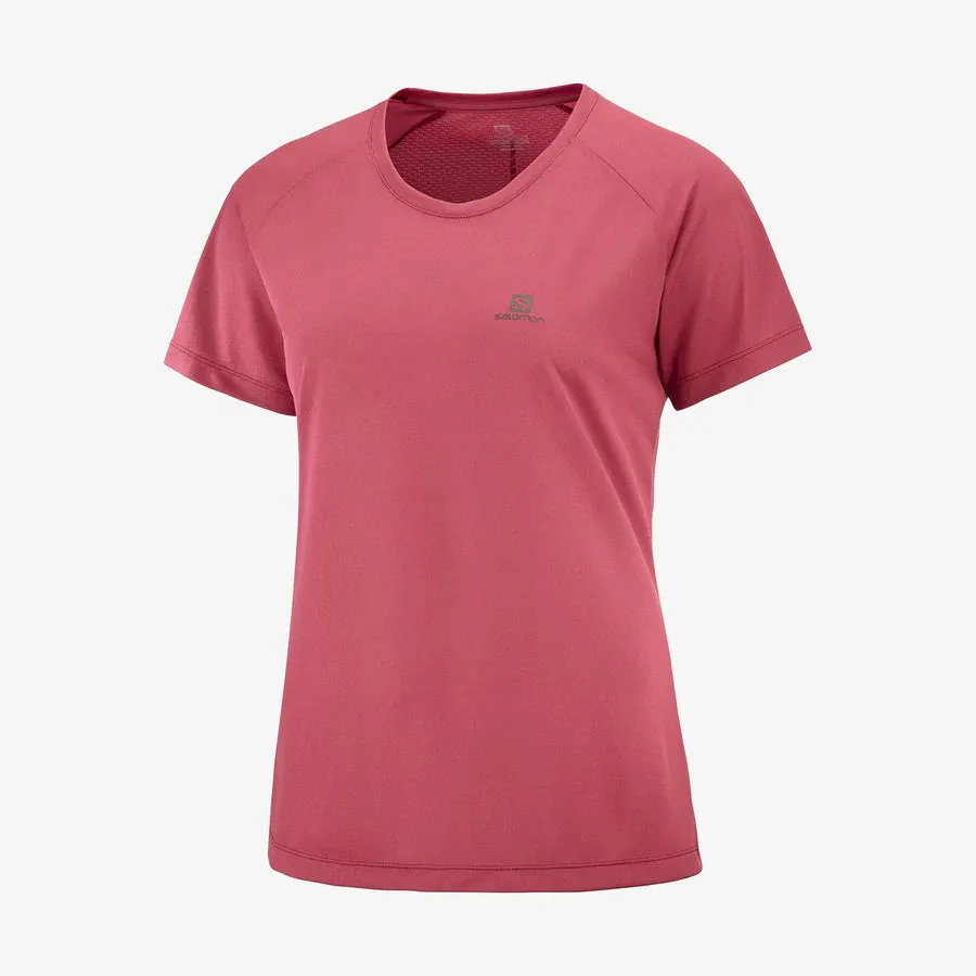 Salomon Womens Cross Rebel SS Tee - Earth Red