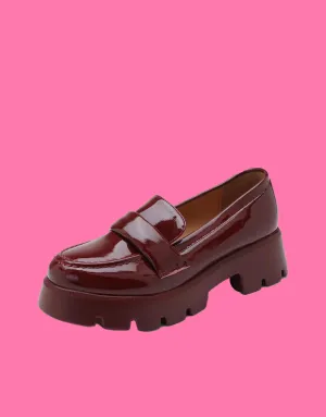 Shiny platform loafers I