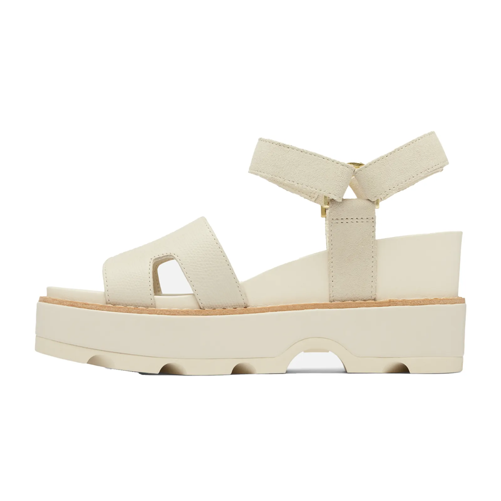 Sorel Joanie IV Ankle Strap Wedge Sandal (Women) - Chalk/Chalk