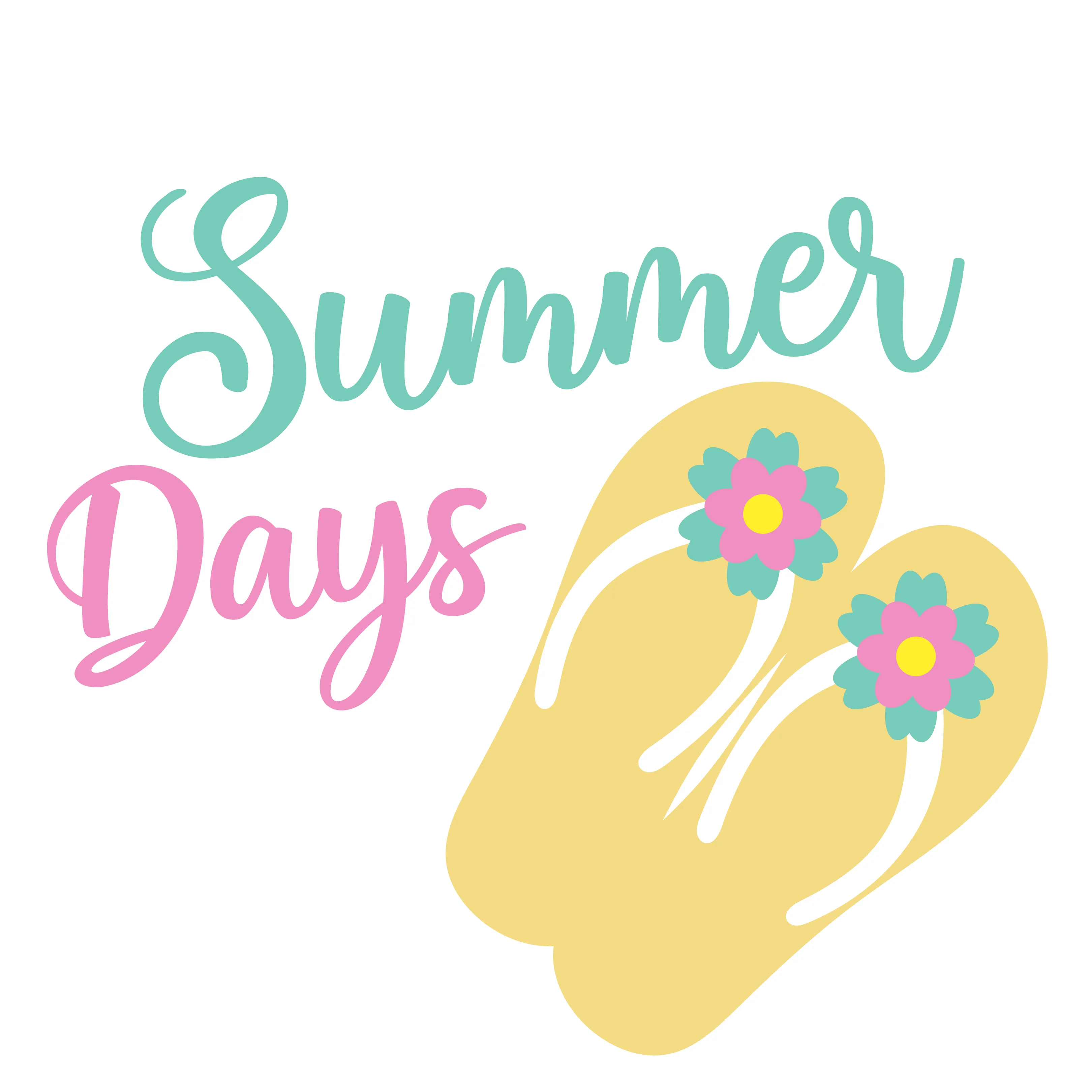 Summer Days Flip Flops Door Hanger