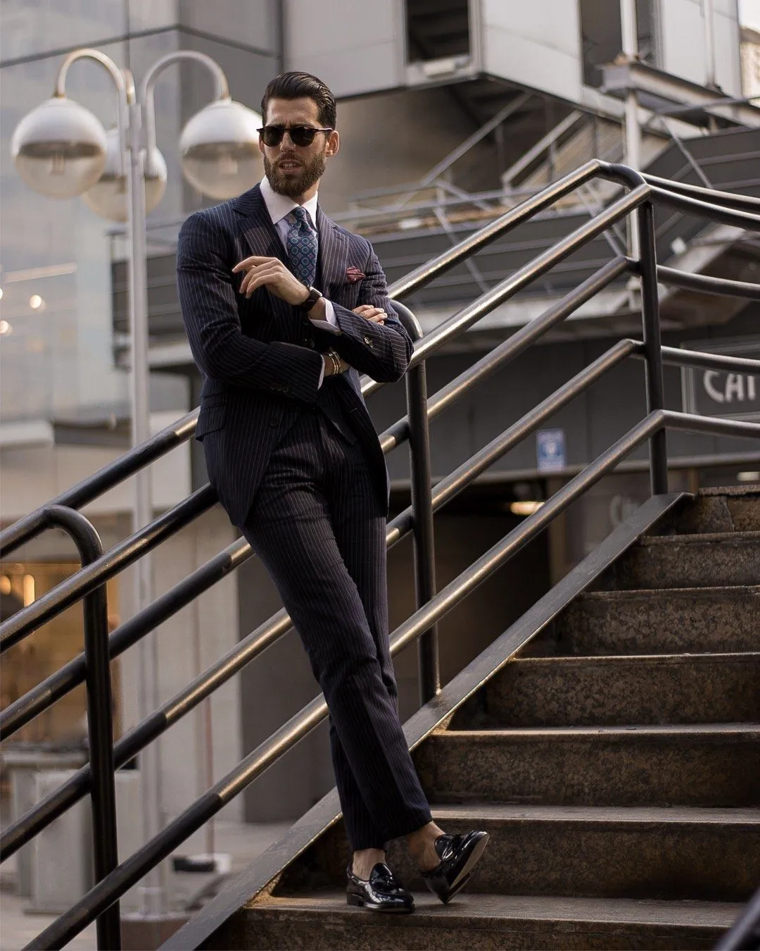 TANGERINE 8 BRUSHED NAVY BELGIAN LOAFERS