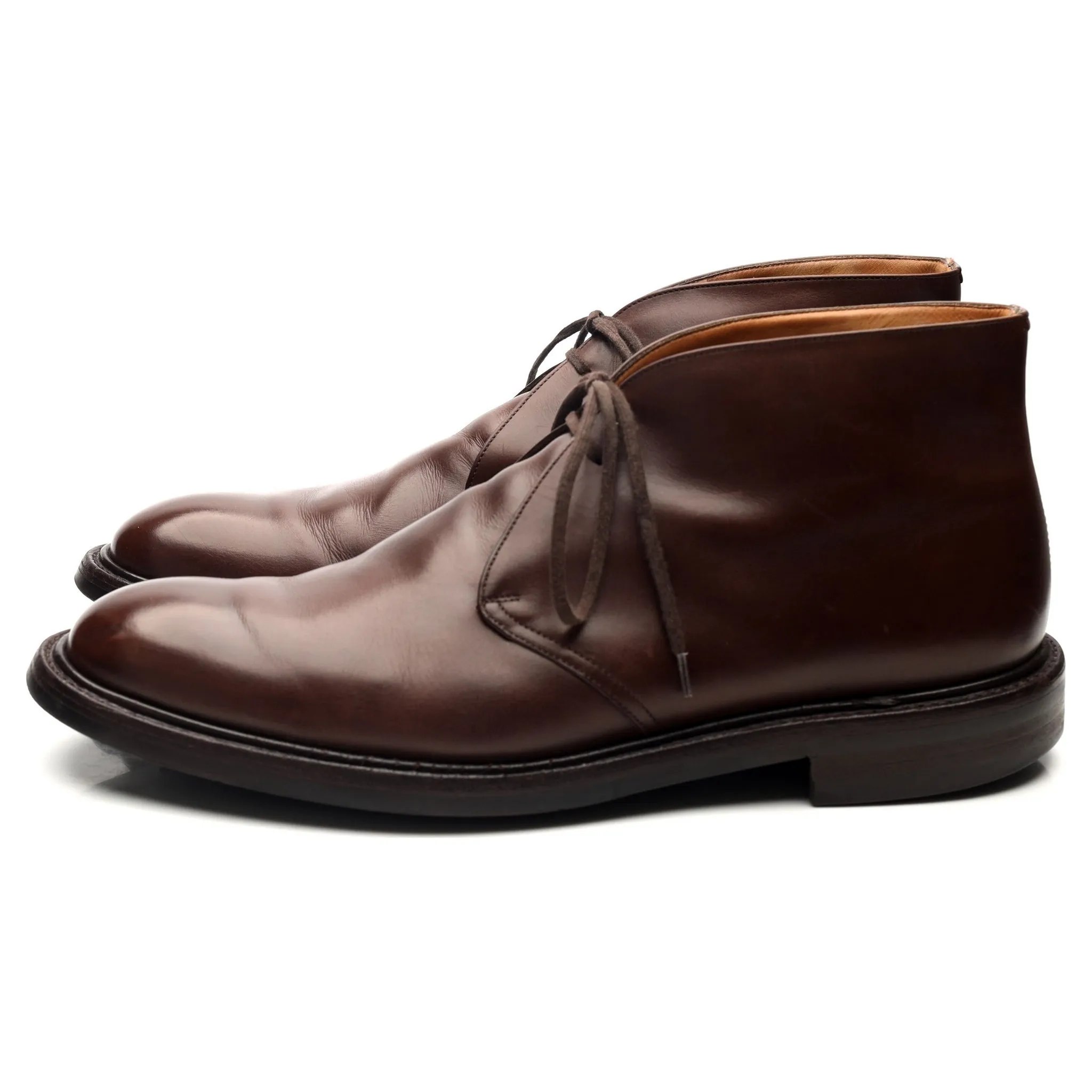 'Tasmania' Dark Brown Leather Chukka Boots UK 11 G