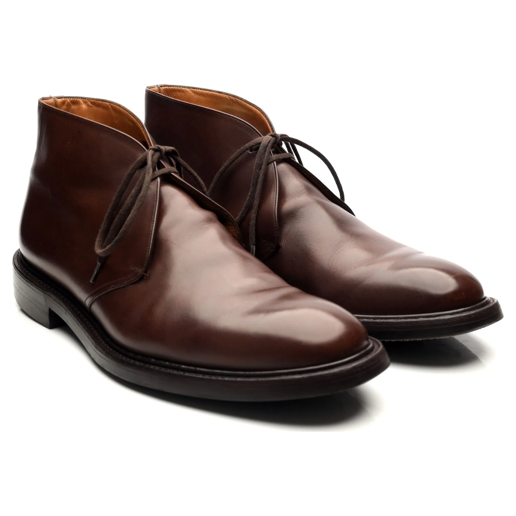 'Tasmania' Dark Brown Leather Chukka Boots UK 11 G