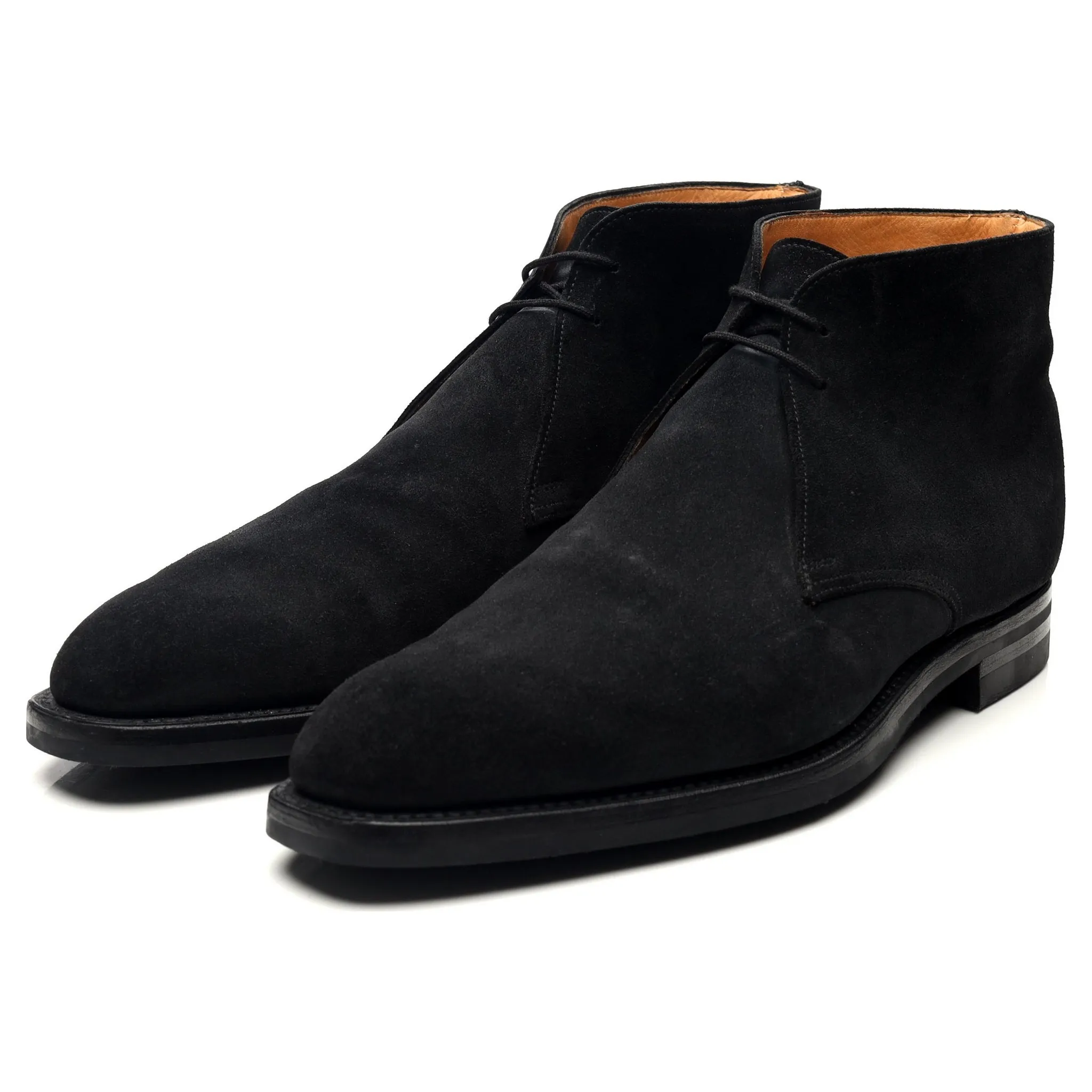 'Tetbury' Black Suede Chukka Boots UK 9 E