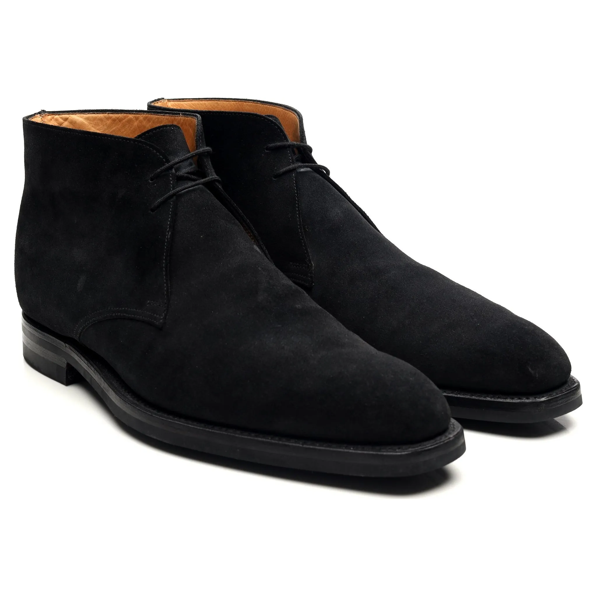 'Tetbury' Black Suede Chukka Boots UK 9 E