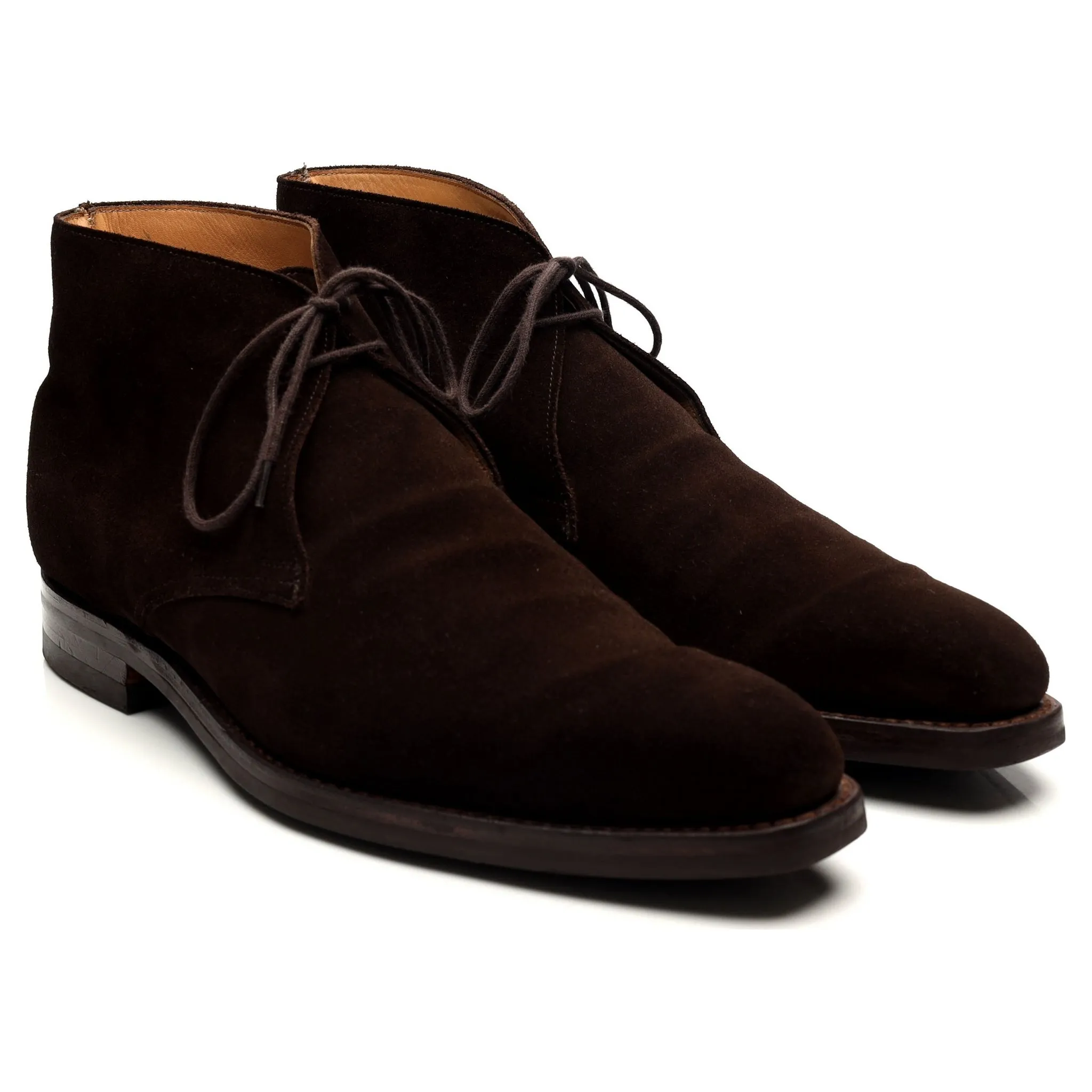 'Tetbury' Dark Brown Suede Chukka Boots UK 9 E