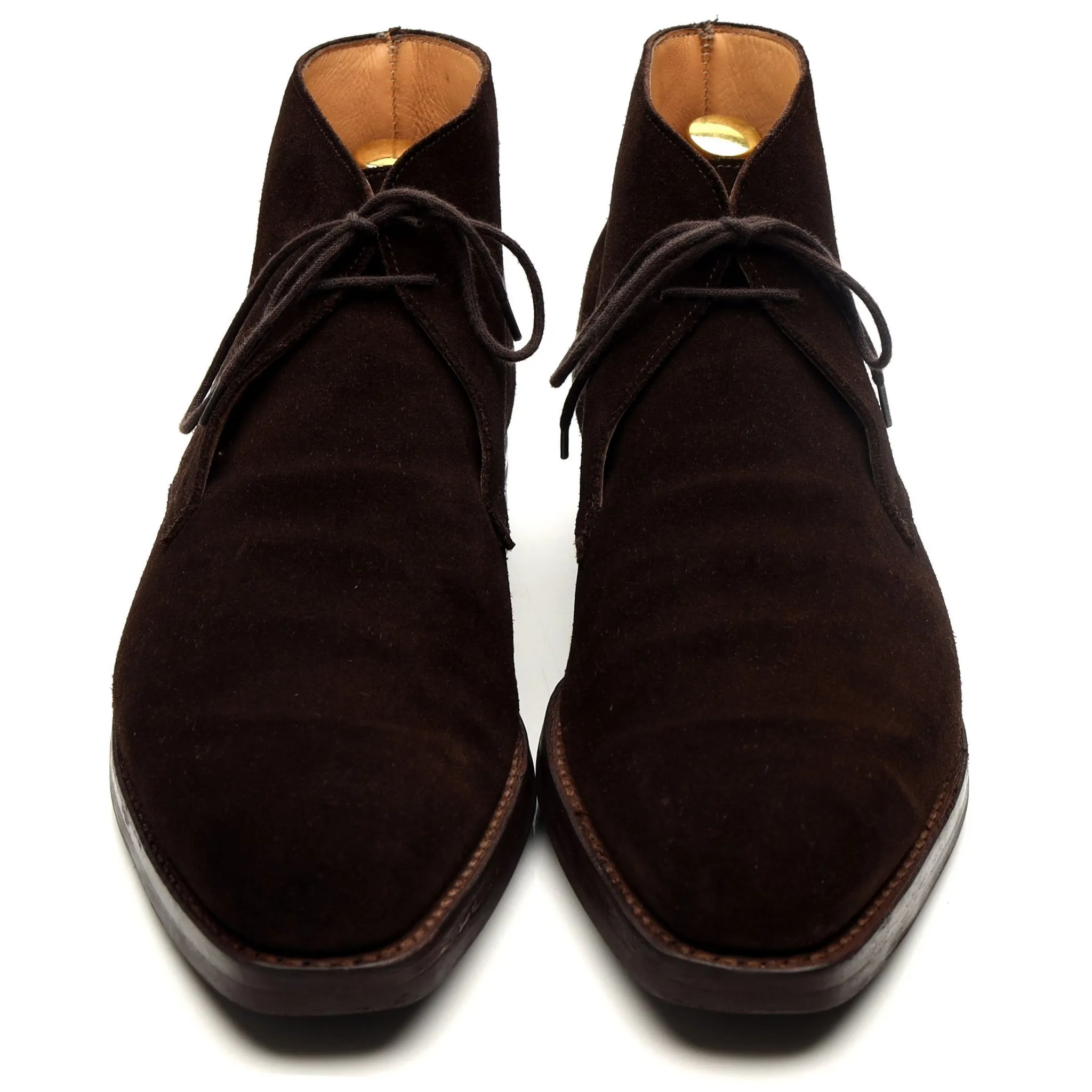 'Tetbury' Dark Brown Suede Chukka Boots UK 9 E