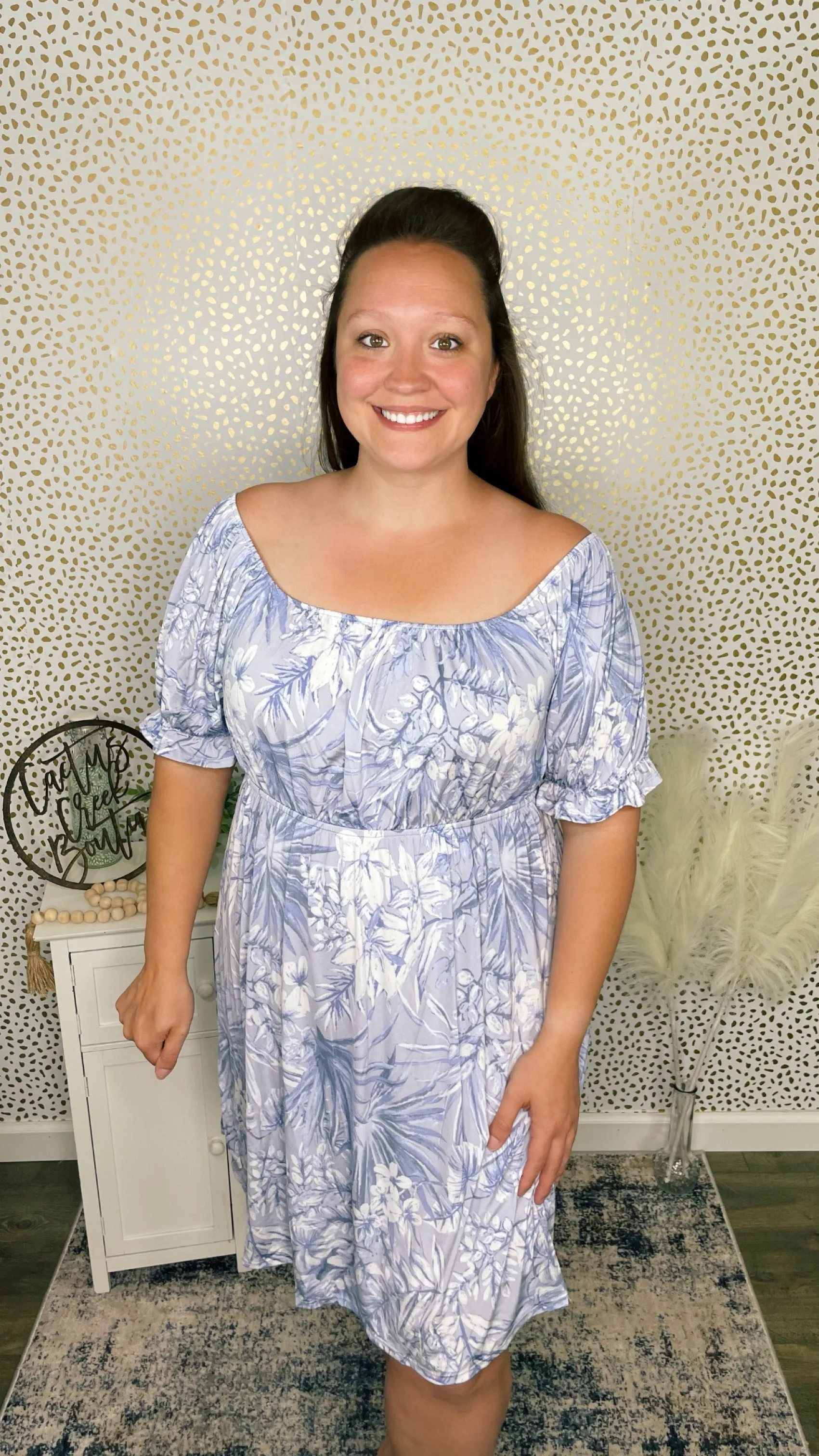 Tropical Lavender Dress