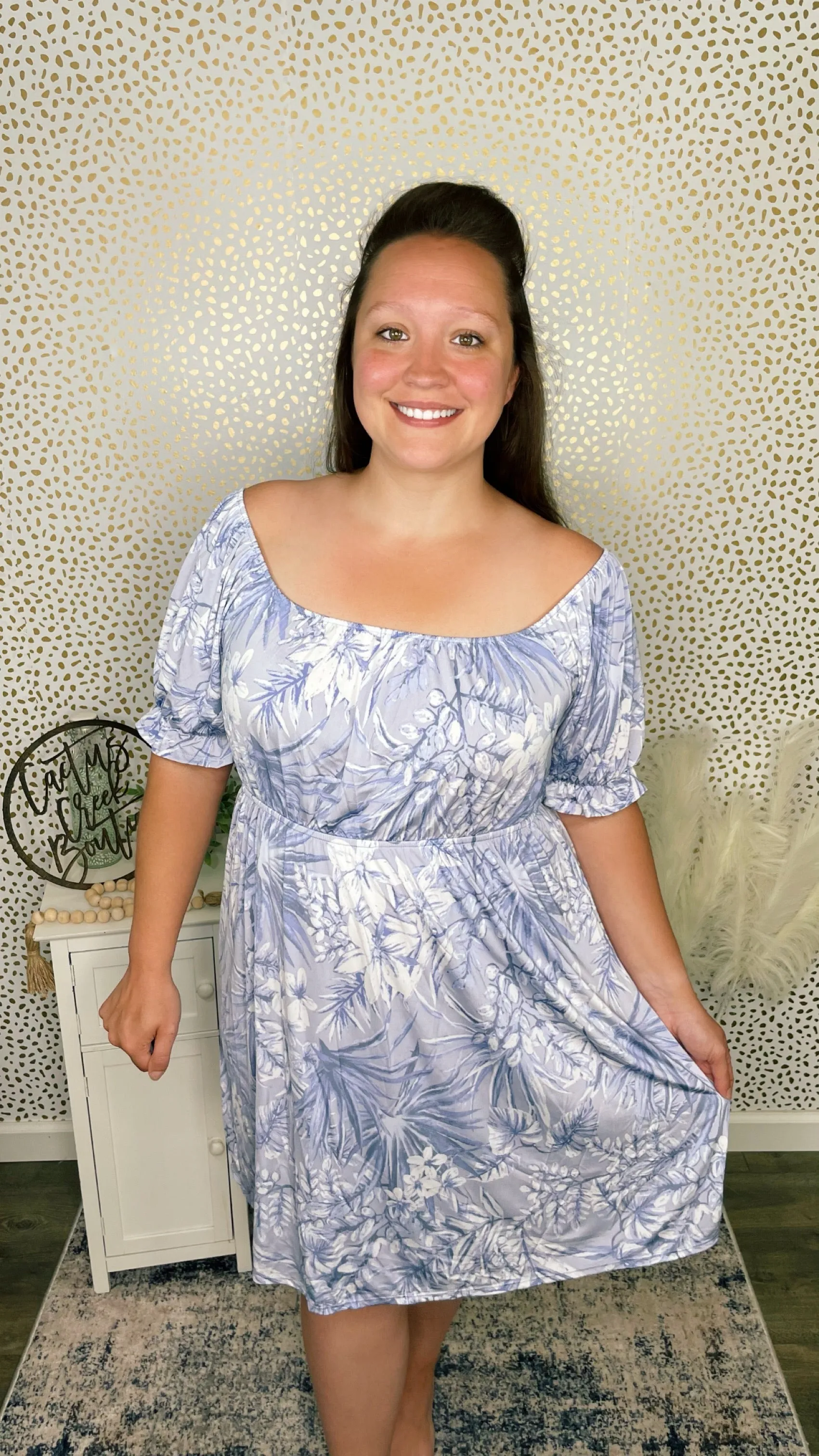 Tropical Lavender Dress