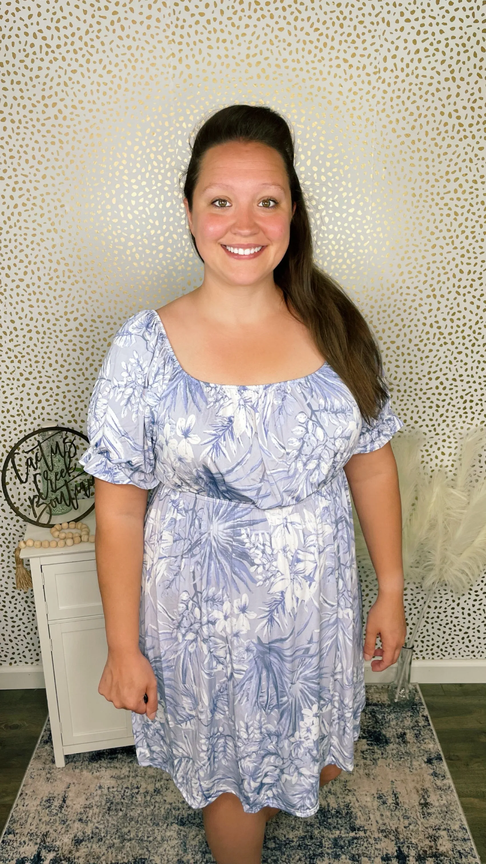 Tropical Lavender Dress