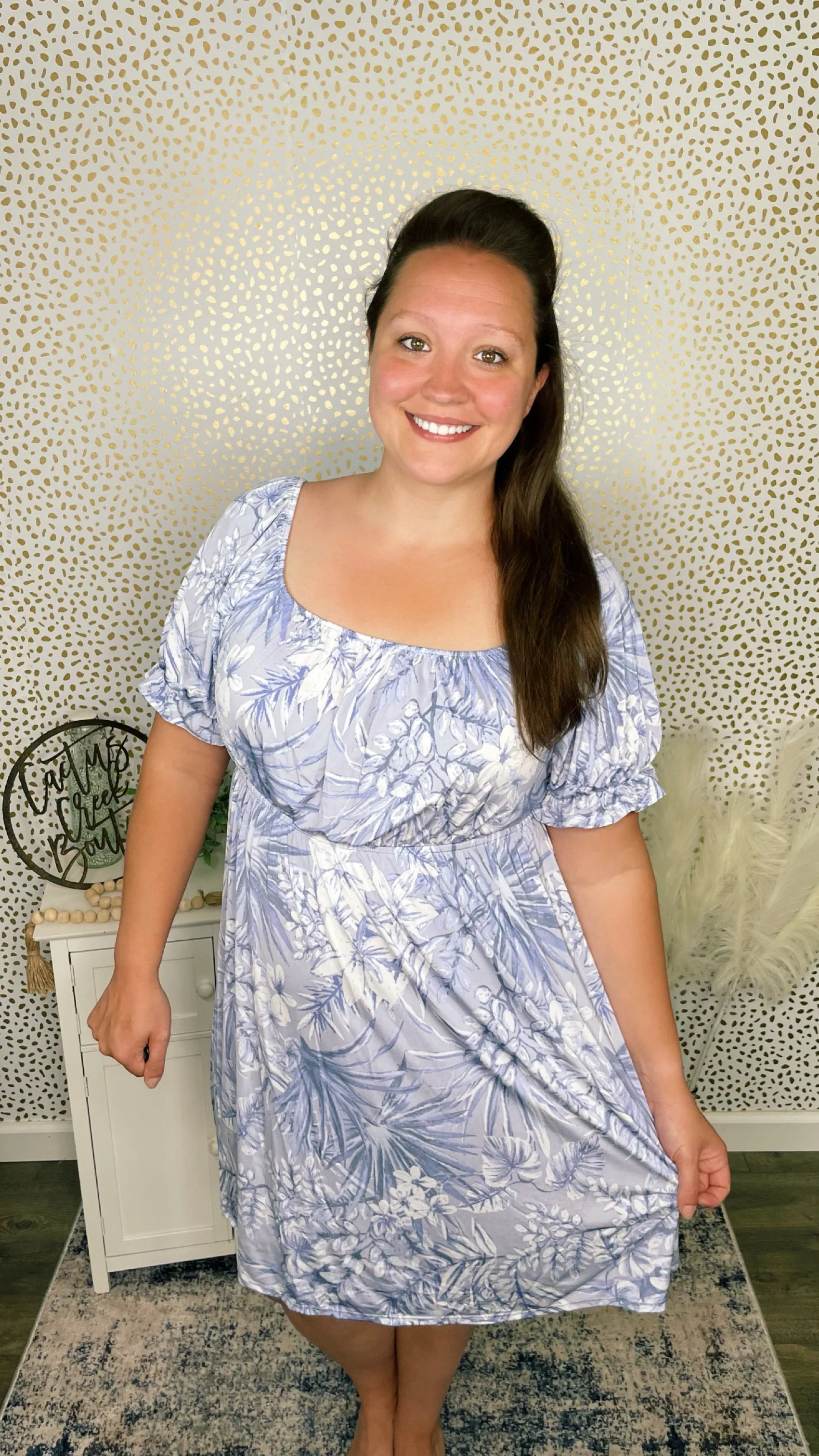 Tropical Lavender Dress