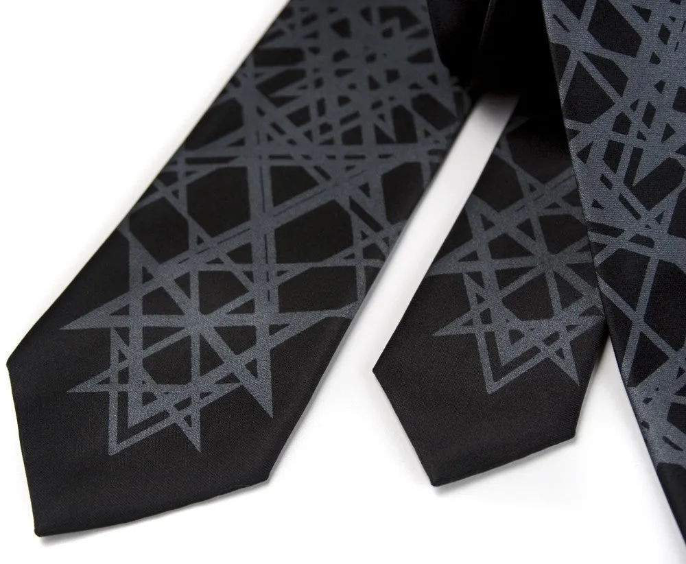 Unicursal Hexagram Microfiber Necktie