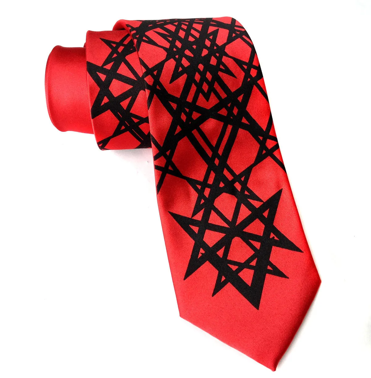 Unicursal Hexagram Microfiber Necktie