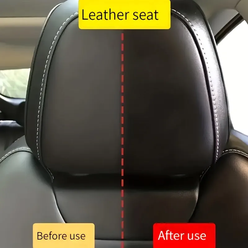 Versatile Cleaning Wax Enhances Faux Leather on Seats Dashboards Shoes Sofas